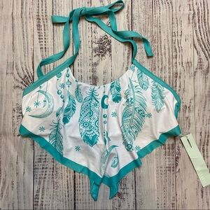 Dressfo Dreamcatcher Halter Bikini Top. Size XLarge. New With Tags.